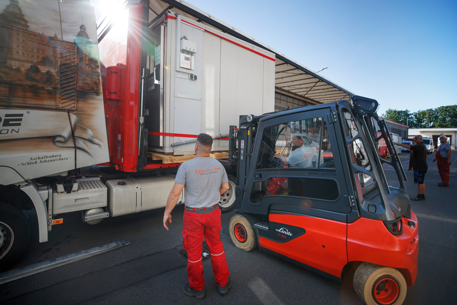 Mashinen sicher transportieren